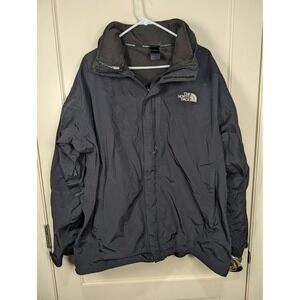 The North Face HyVent 3-in-1 Jacket Mens Black Waterproof Hooded Coat XL